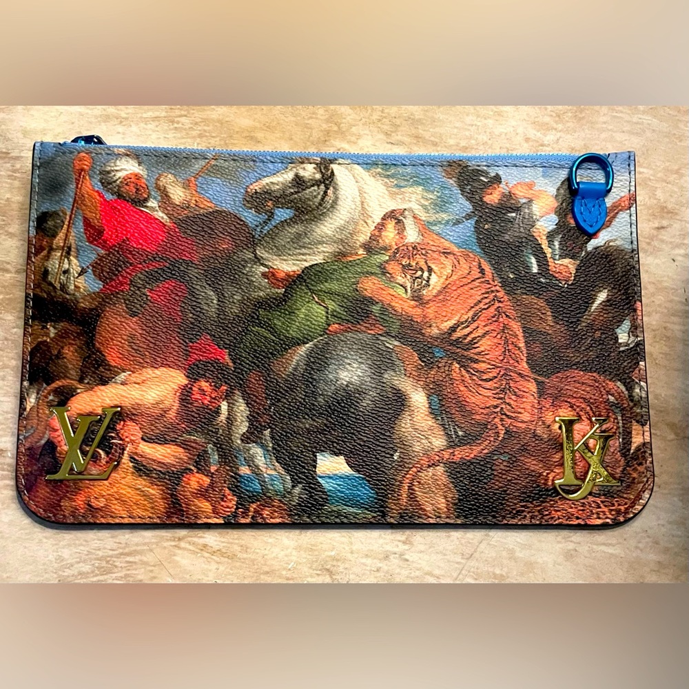 Louis Vuitton x Jeff Koons Masters collection  Ruebans Pouch Full set
